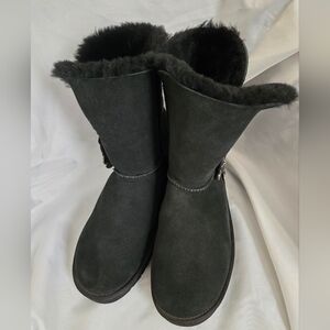 UGG Black Winter Boots with Fur Lining